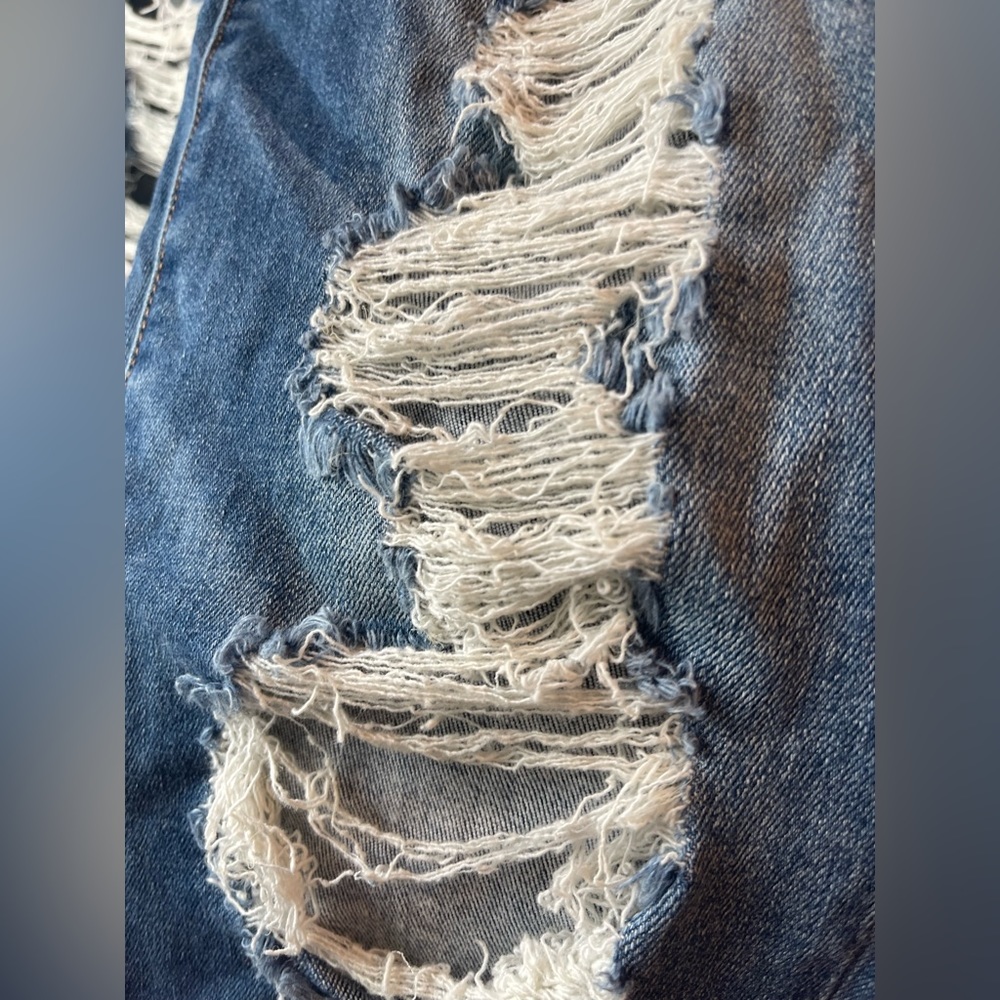 AMERICAN EAGLE HOGH RISE RIPPED JEGGINGS - Picture 9 of 9